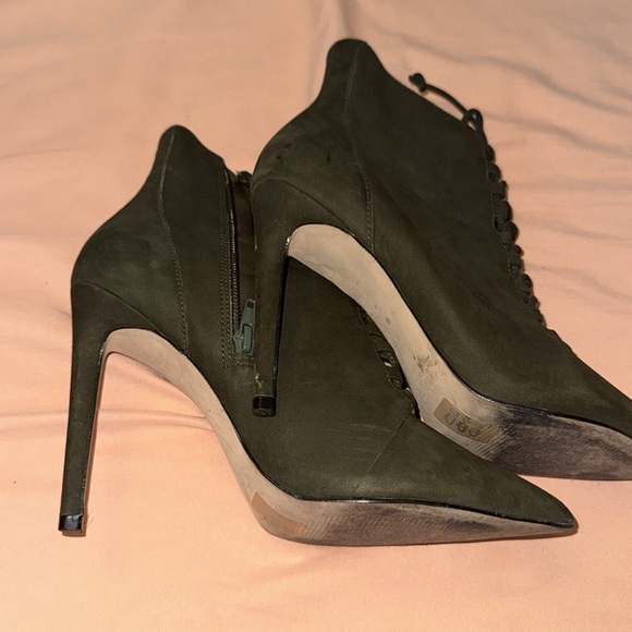 Aldo Green Lace Up Boots - Picture 3 of 7